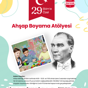 29 Ekim Ahşap Bayrak Boyama Atölyesi!