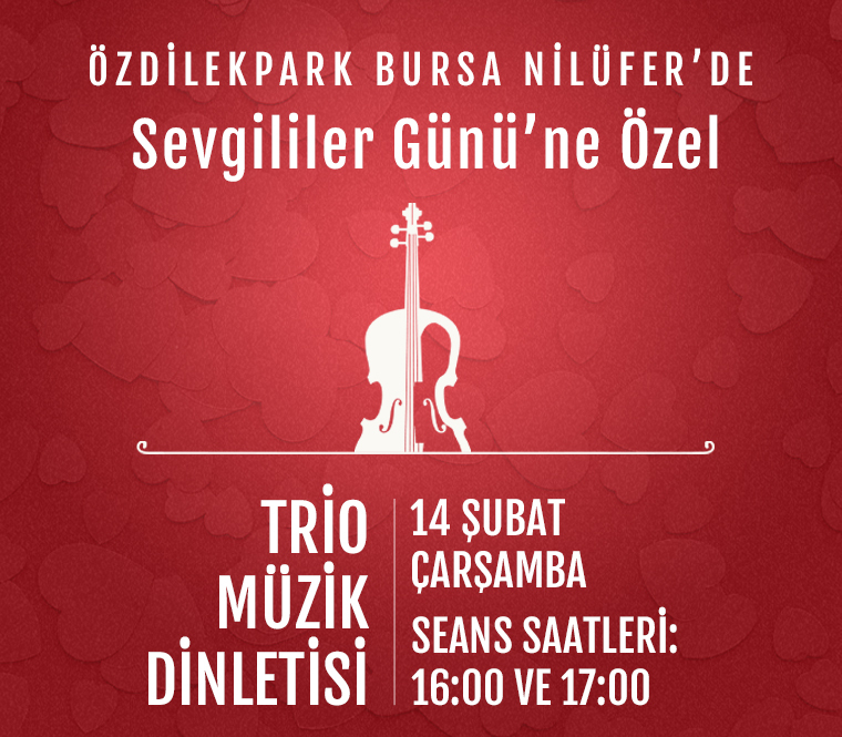 14 Şubat Trio Müzik Dinletisi