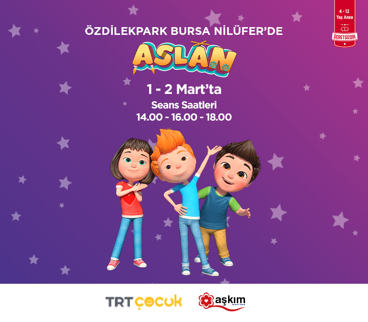 Aslan ve Arkadaşları ÖzdilekPark Bursa Nilüfer'de!