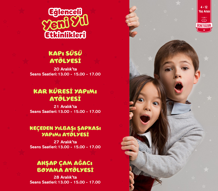 Eğlenceli Yeni Yıl Etkinlikleri ÖzdilekPark Bursa Nilüfer'de!