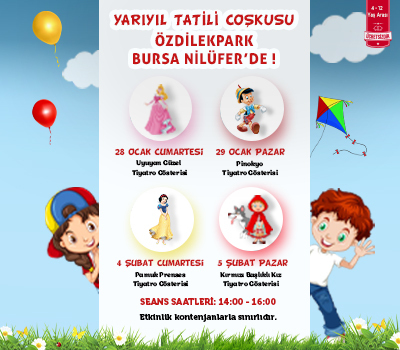 Yarıyıl Tatili Coşkusu ÖzdilekPark Bursa Nilüfer'de!