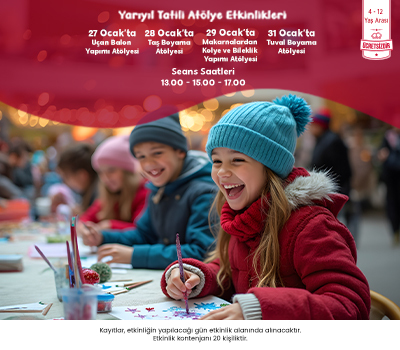 Yarıyıl Tatili Atölye Etkinlikleri ÖzdilekPark Bursa Nilüfer’de!
